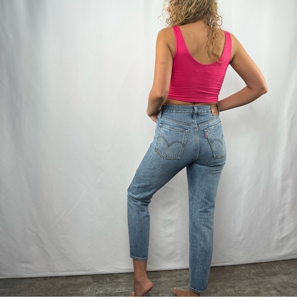 Levis White Oak Cone Denim High Rise Jeans in Blue Size 26 - Picture 1 of 13